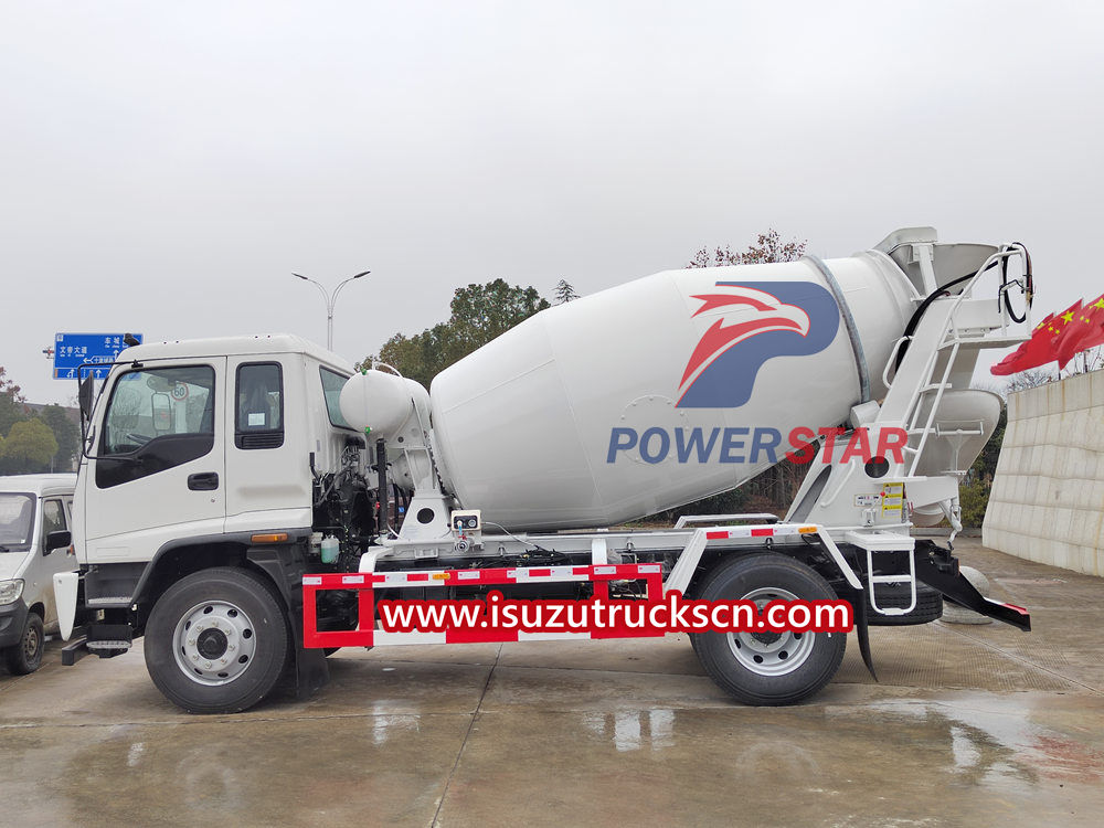Isuzu concrete mixer truck