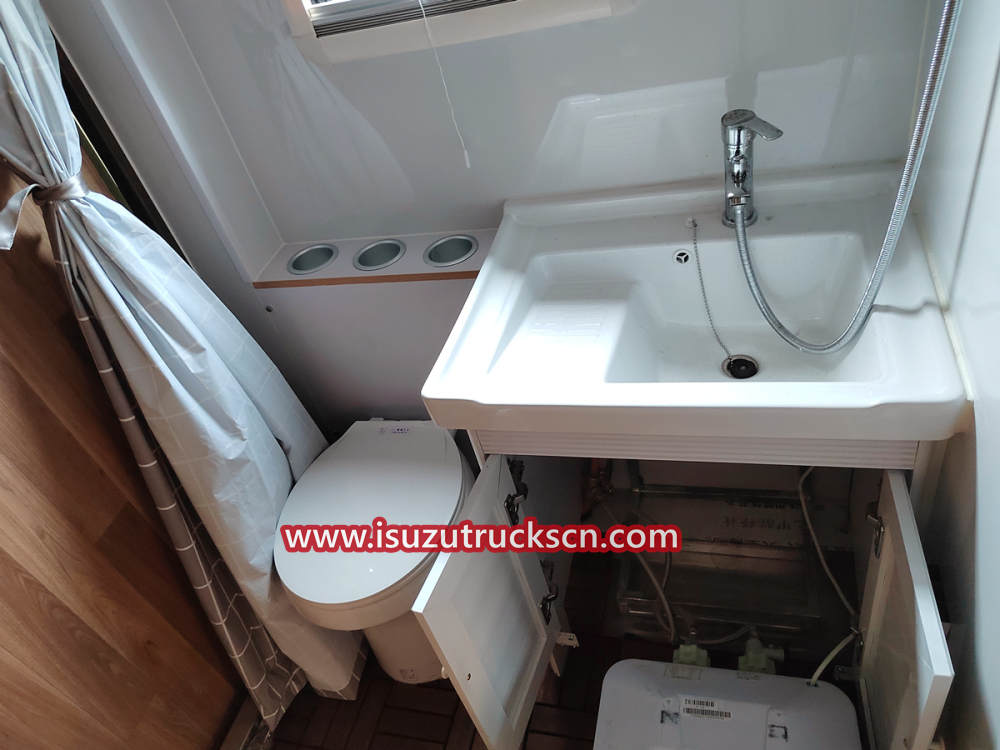 Isuzu Camper Truck Bed Camper RV Caravan with toilet and kitchen for sale