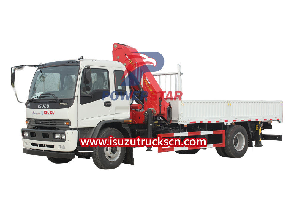 Isuzu truck with crane