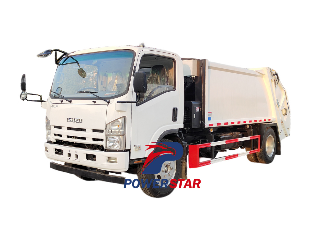 isuzu rear loader refuse truck