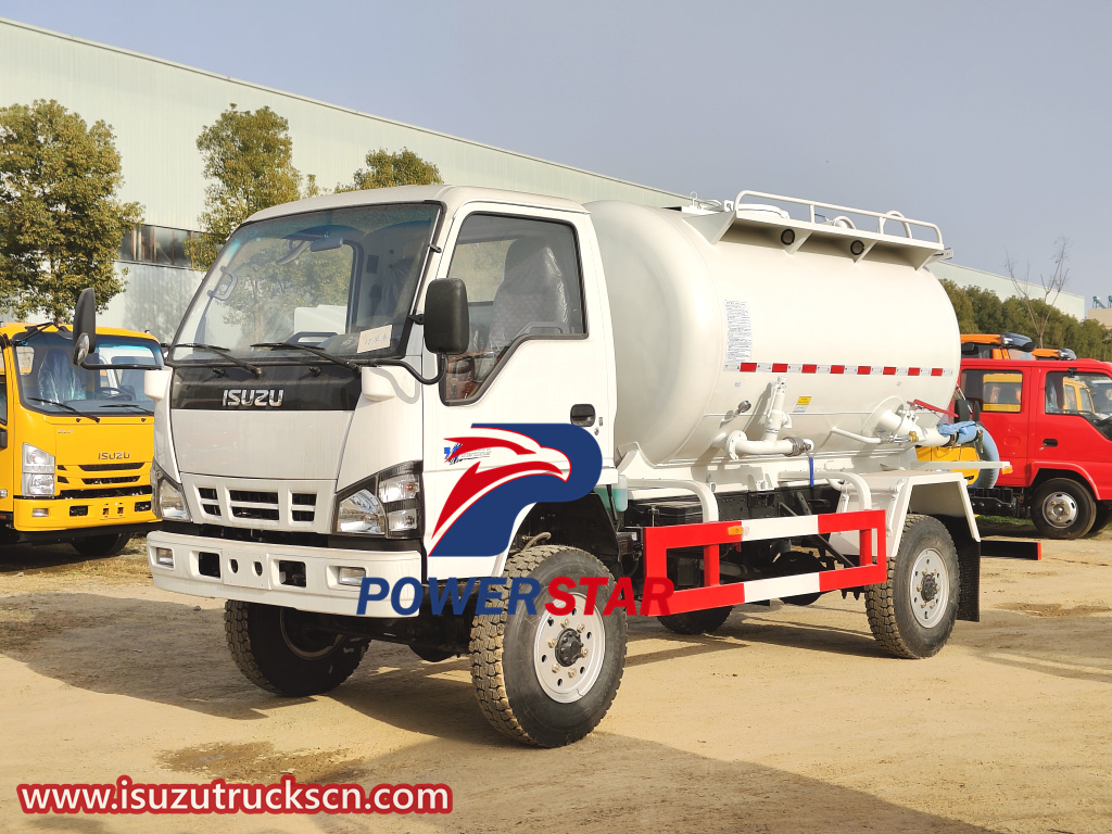 Isuzu 4 wheels 4x4 Vacuum Suction Trucks specification pictures and price