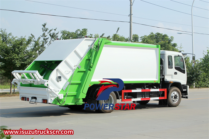 isuzu ftr garbage compactor truck