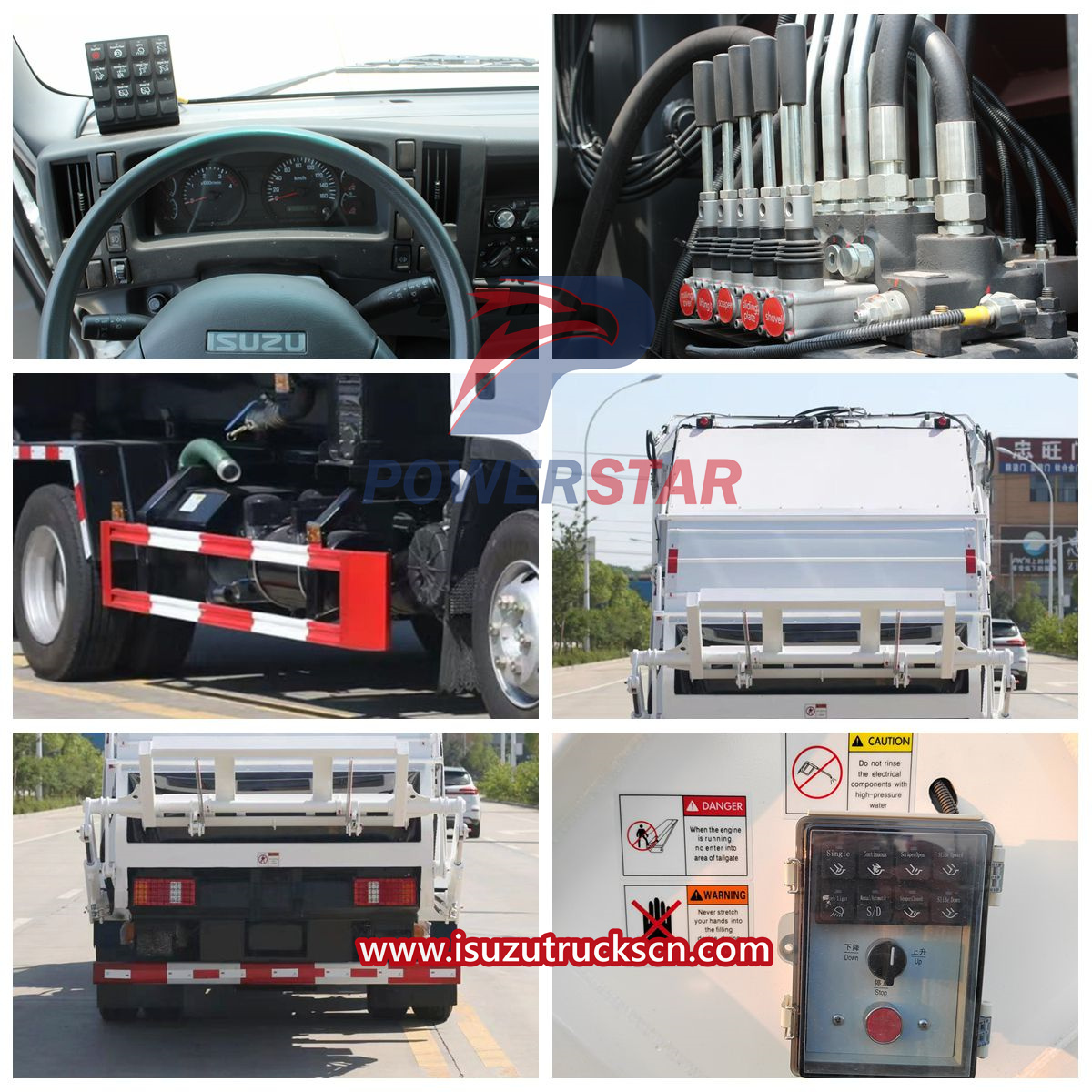 Nigeria Isuzu rear loader truck details