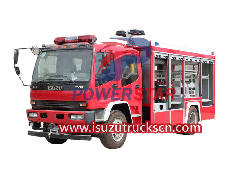 Isuzu heavy rescue fire truck