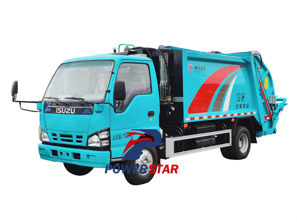 isuzu nkr 600p garbage disposal truck