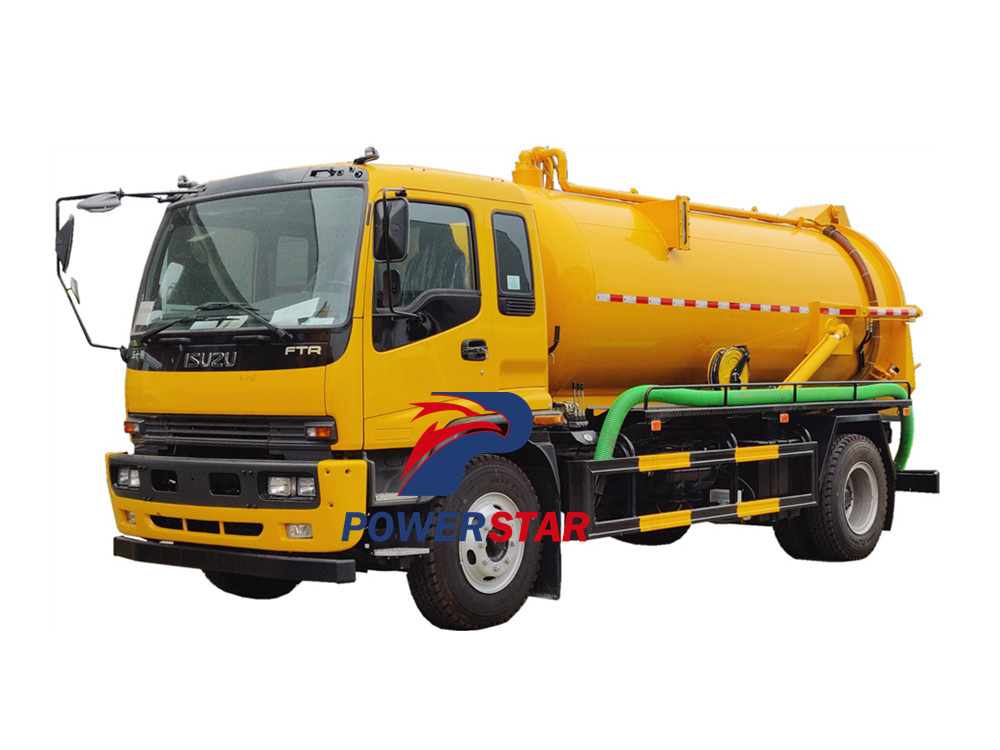Isuzu ftr sewage suction truck
