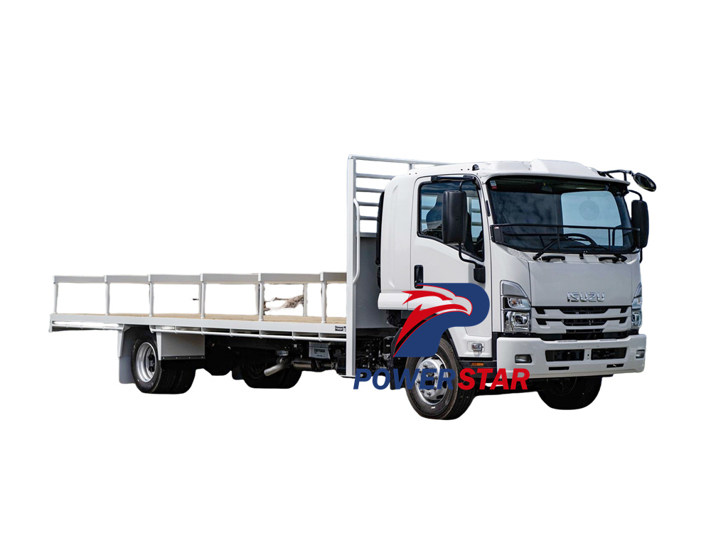 isuzu elf 8tons drop side cargo truck