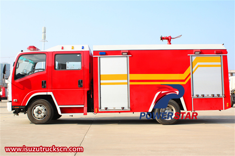 Isuzu 700P 5m3 water tank fire truck