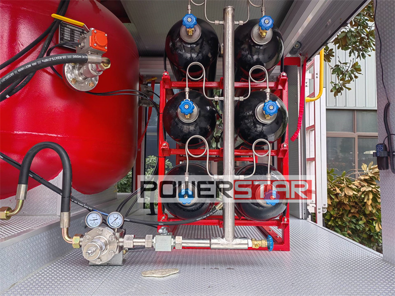 ISUZU NKR water & nitrogen gas fire truck