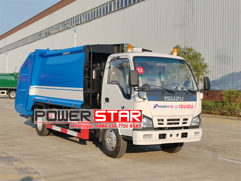 Isuzu 8 cbm split rear loader garbage truck