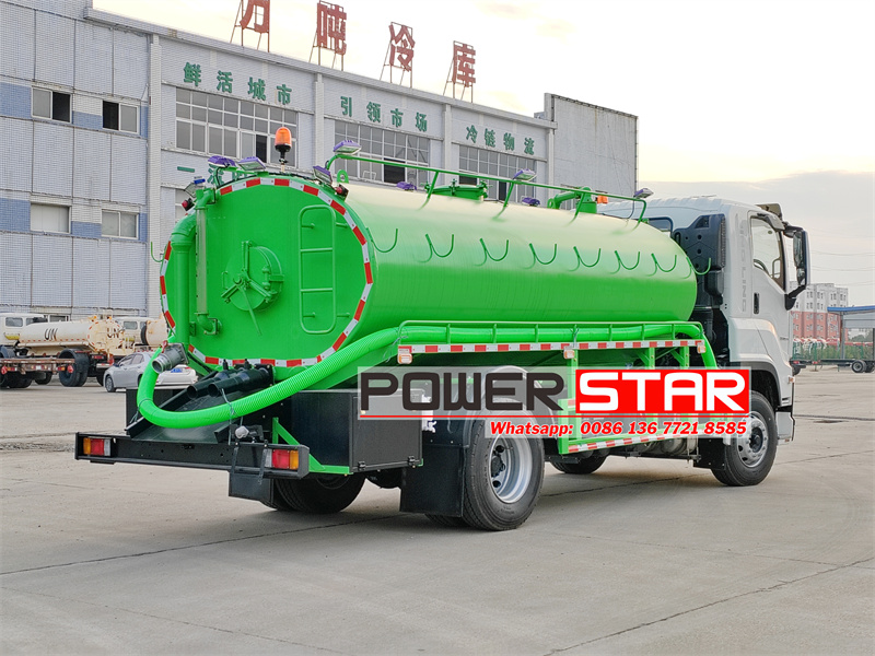 Isuzu FVR 6HK1 engine septic pump tanker