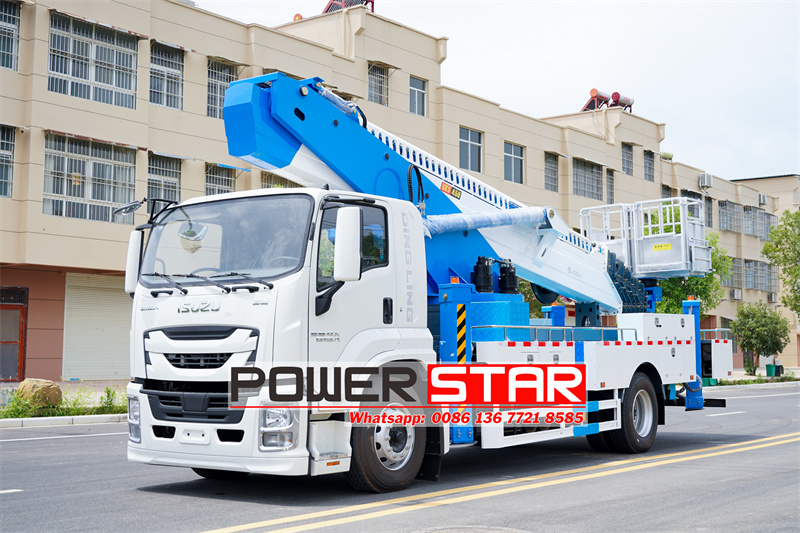 Isuzu truck mounted 45 m aerial work platform 