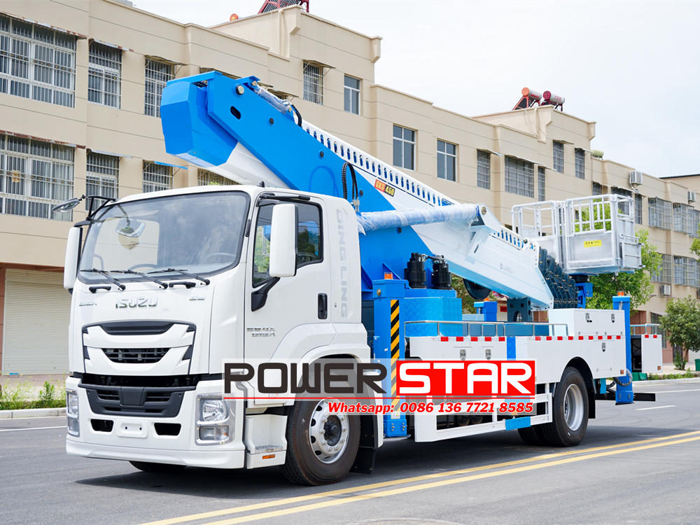 Isuzu mobile safe aerial platform truck