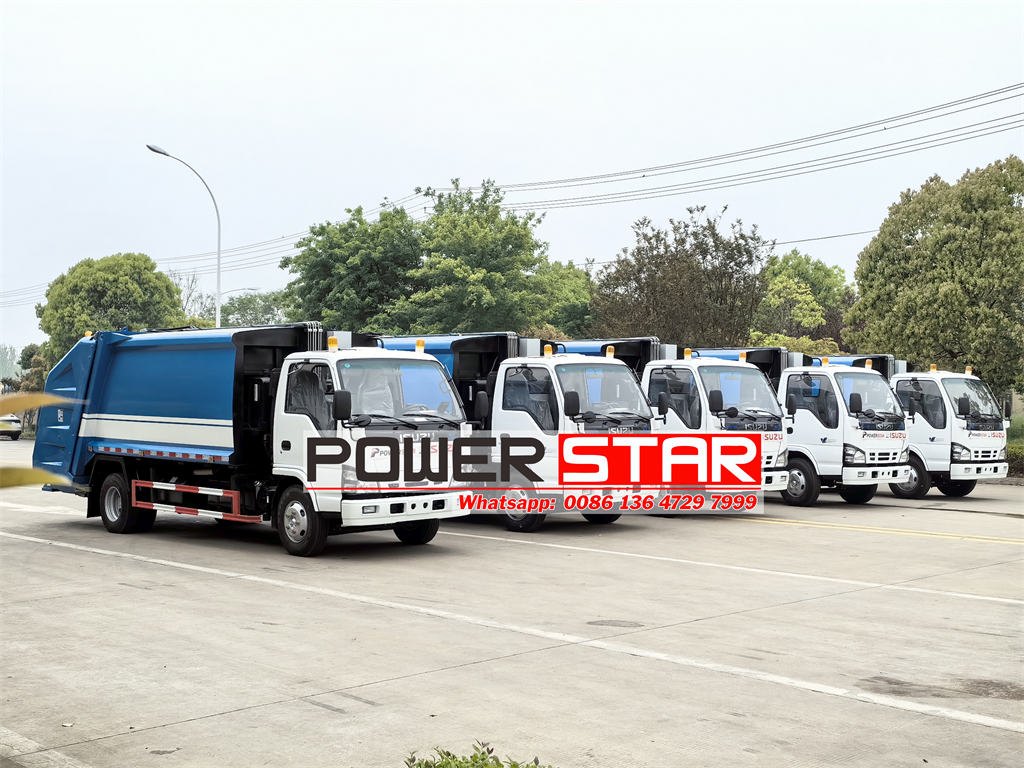 ISUZU 6CBM rear loader trucks