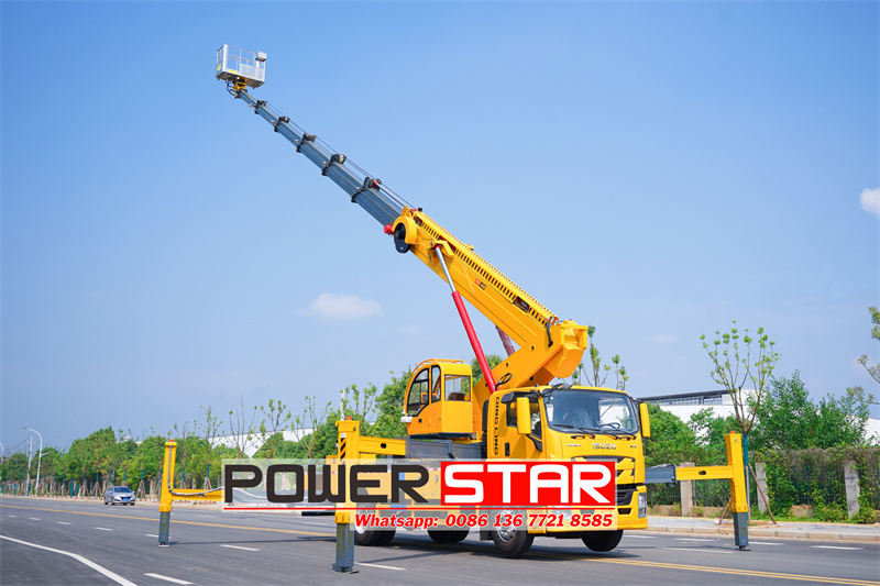 Isuzu FTR GIGA truck mounted 45m aerial work platform