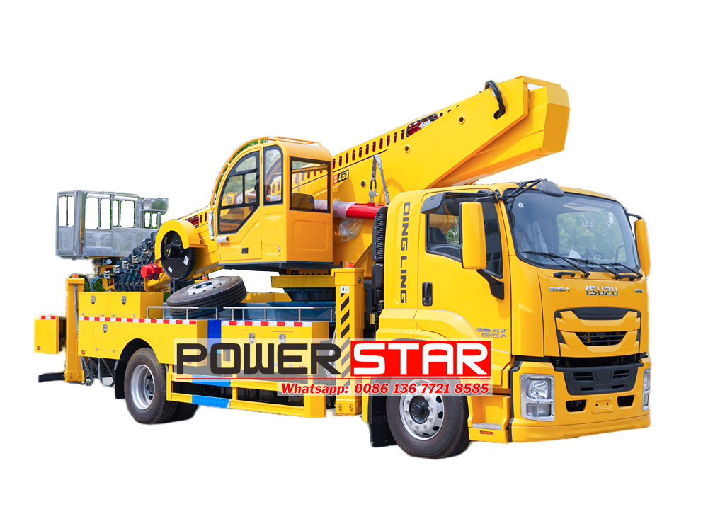 Russia Isuzu 45 meter aerial platform lift truck 