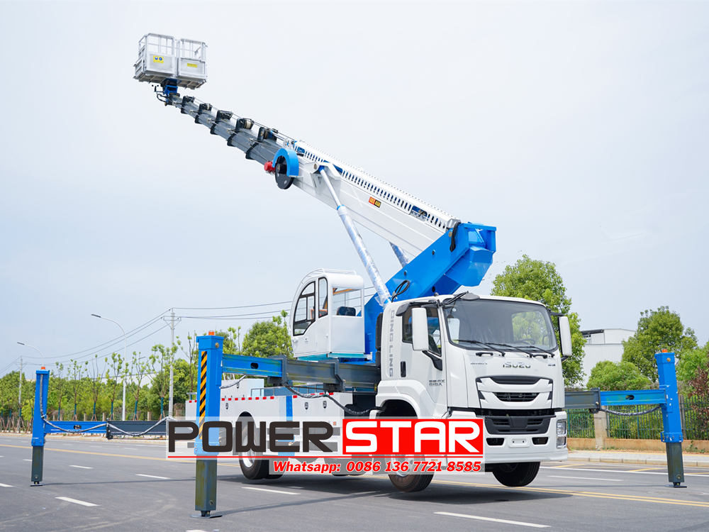 Isuzu aerial work platform truck