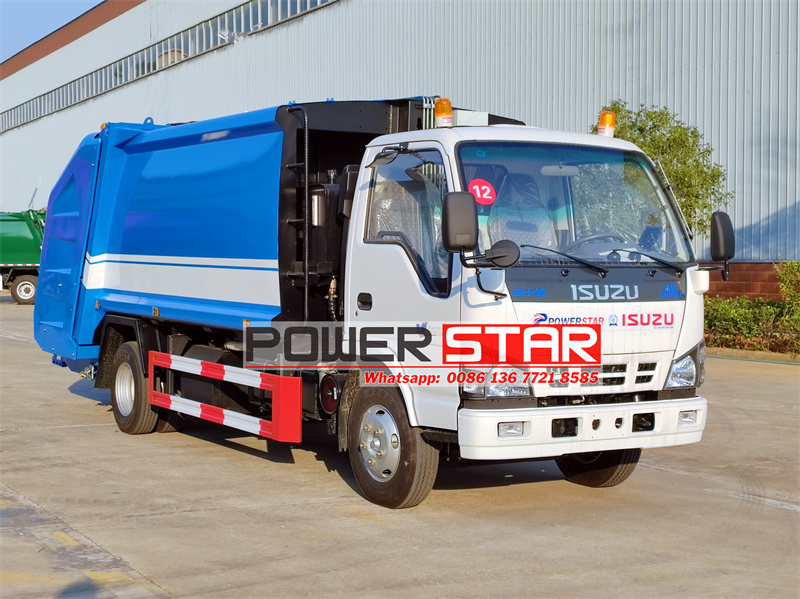 ISUZU NKR 8CBM rear loader truck