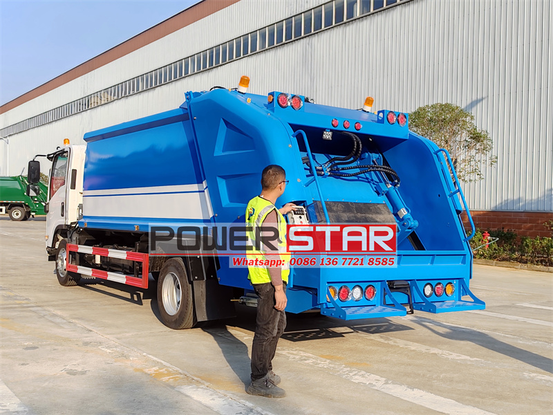 ISUZU NPR garbage compactor truck