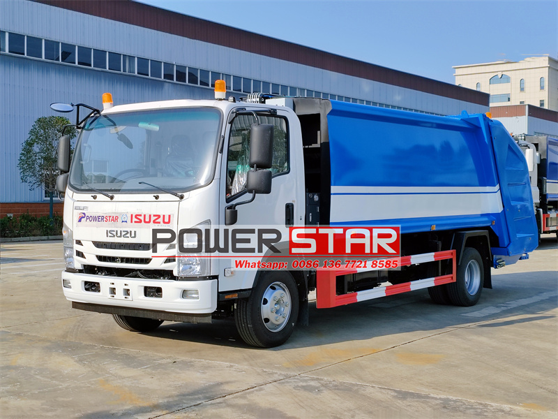 ISUZU NPR garbage compactor truck