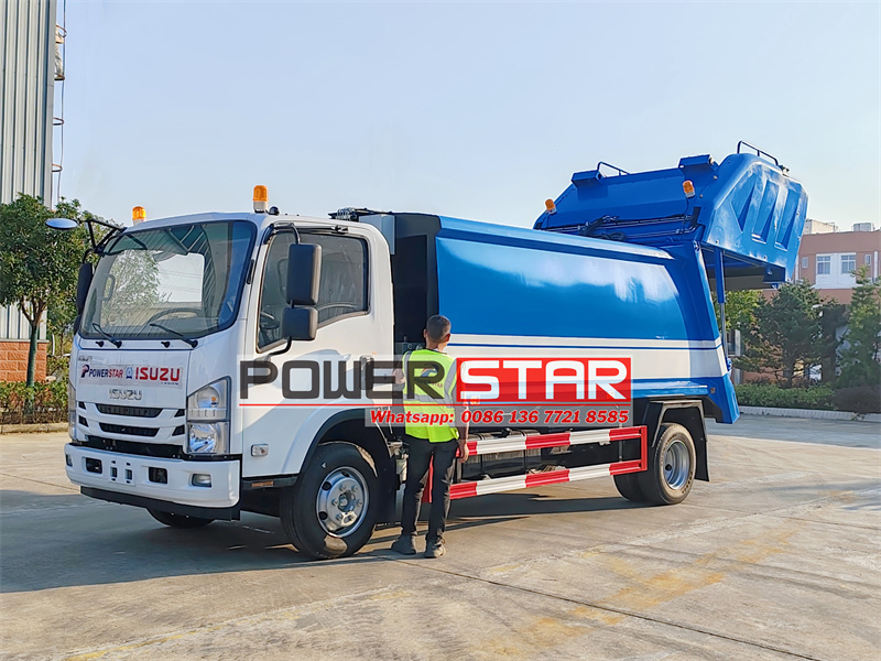 ISUZU NPR garbage compactor truck