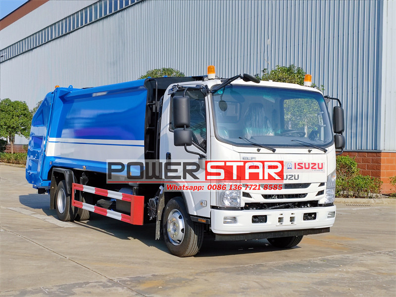 ISUZU NPR garbage compactor truck