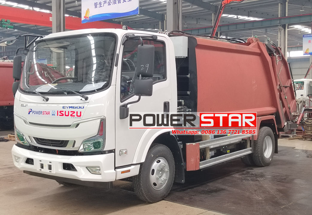 JAPAN NEW ISUZU ELECTRIC GARBAGE TRUCKS PROJECT