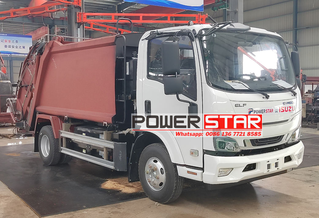 JAPAN NEW ISUZU ELECTRIC GARBAGE TRUCKS PROJECT