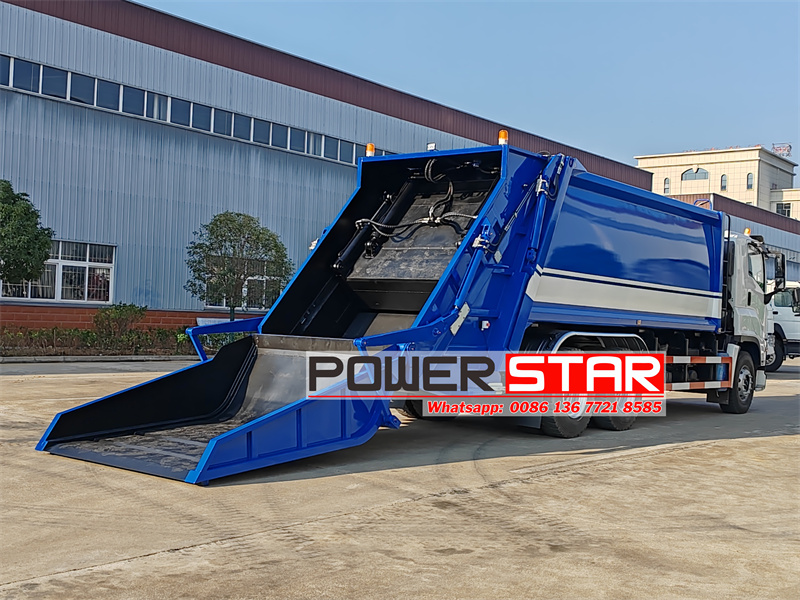 Large floor-standing bucket fully sealed compression garbage truck