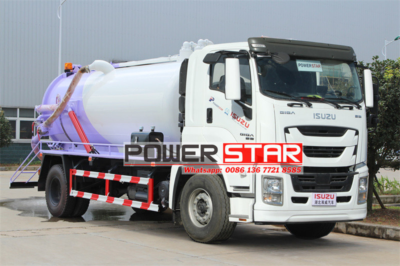 Isuzu sewage pump truck
