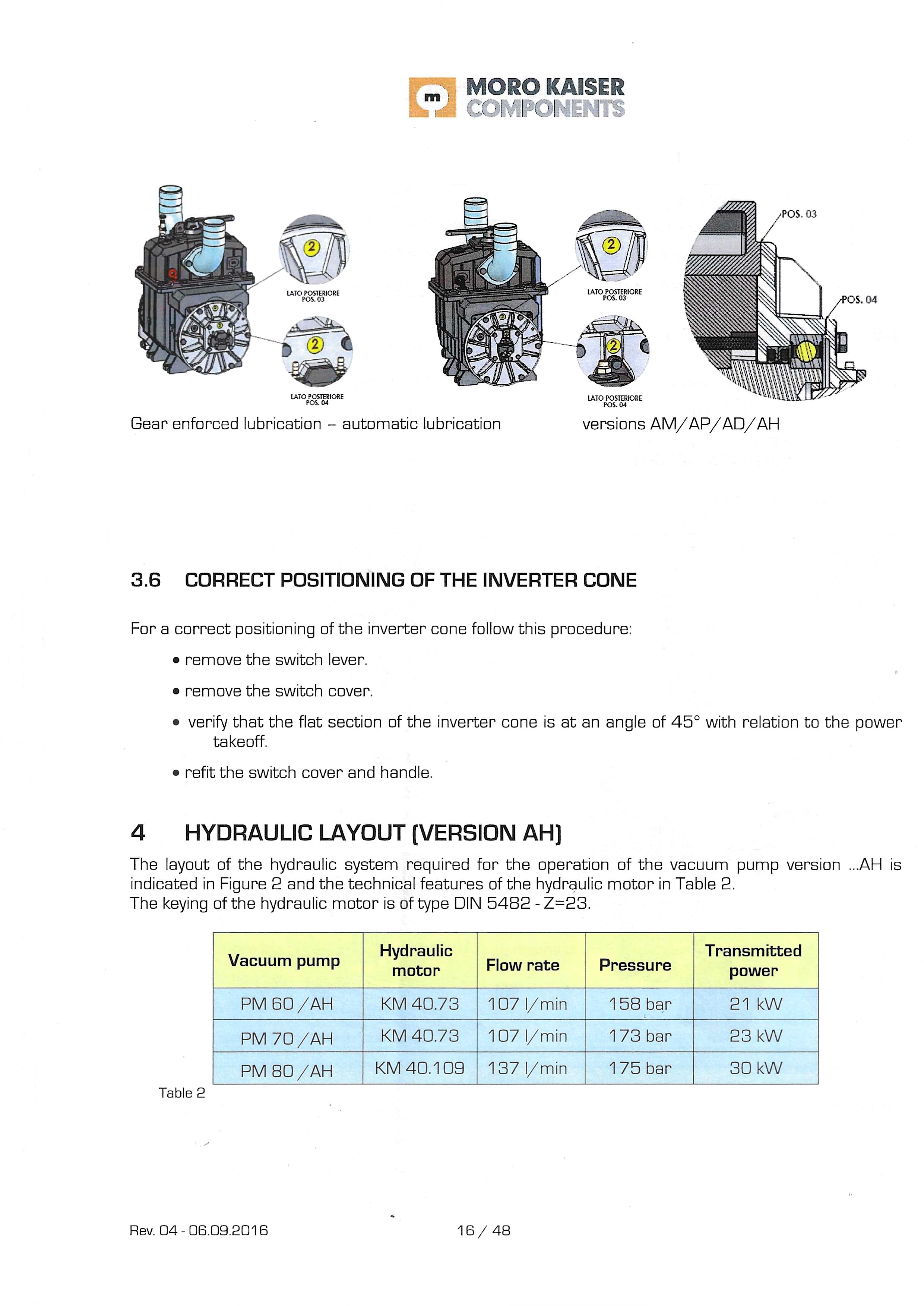 Moro pump for isuzu 4 wheels 4x4 Sludge Suction Truck