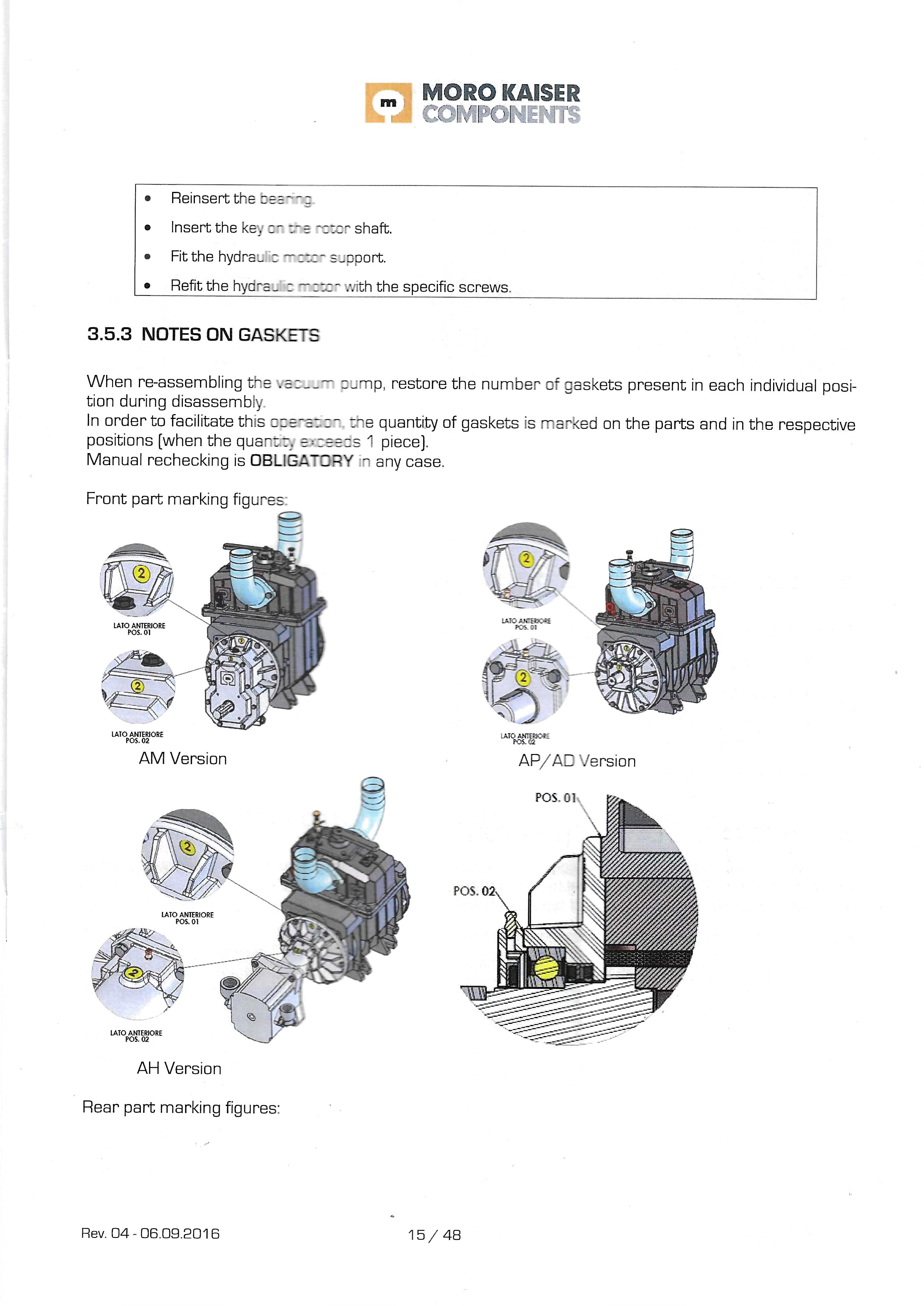 Moro pump for isuzu 4 wheels 4x4 Sludge Suction Truck