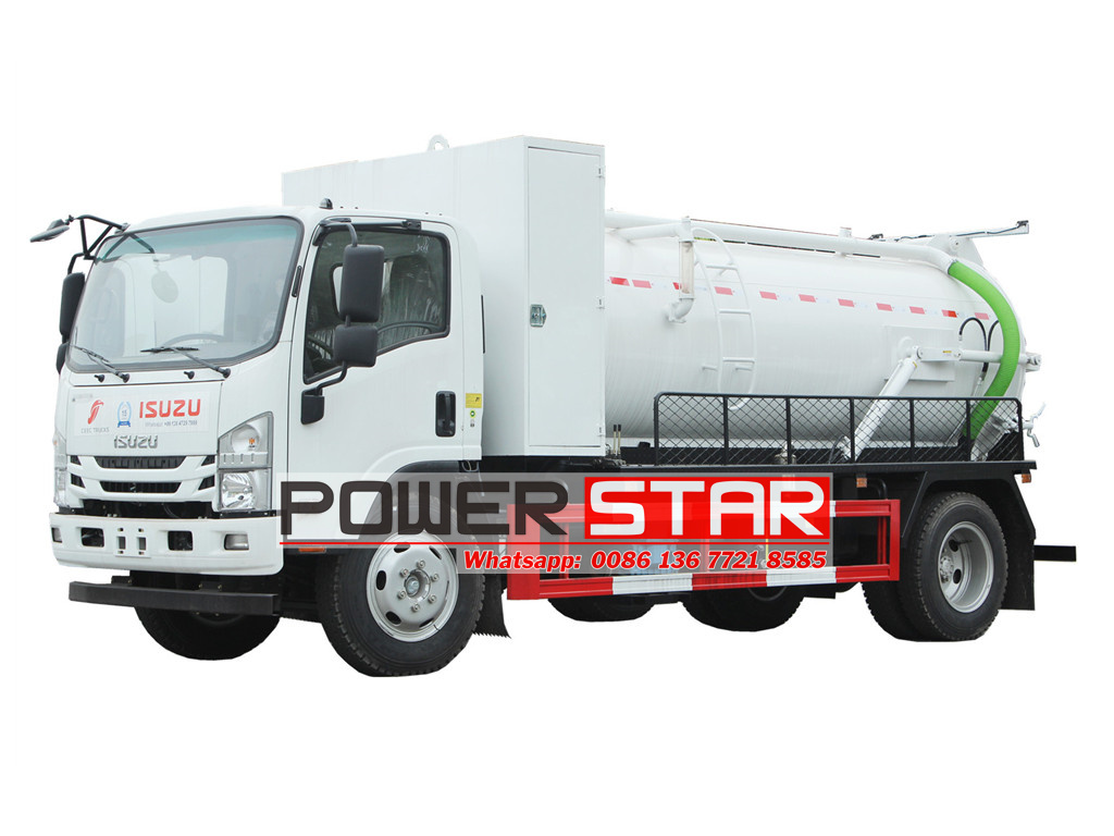 Isuzu NPR truck mounted MORO PM70A vacuum pump