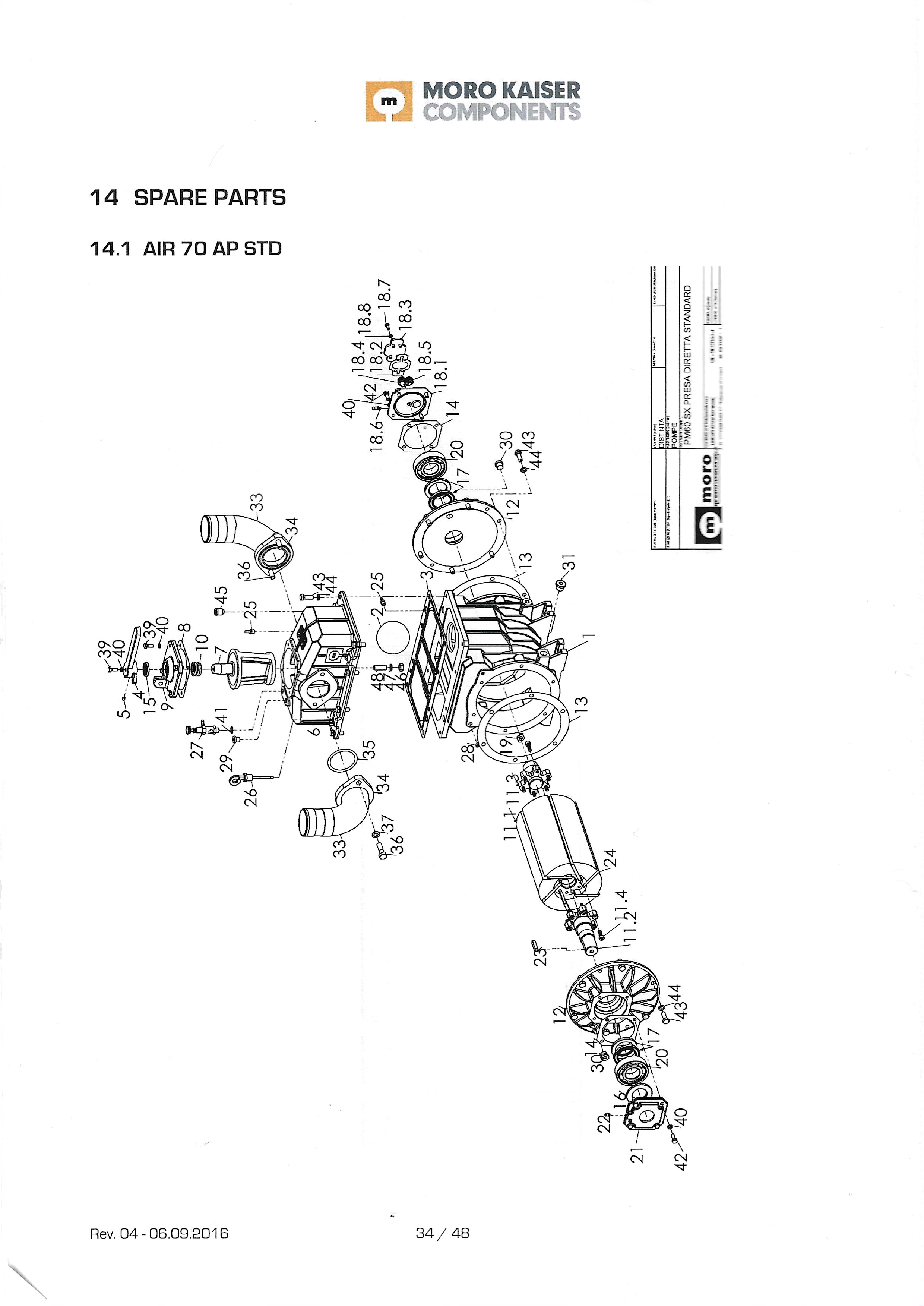Moro pump for isuzu 4 wheels 4x4 Sludge Suction Truck