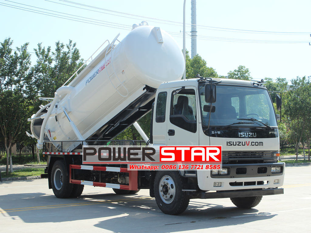 Good price ISUZU sewage tank truck