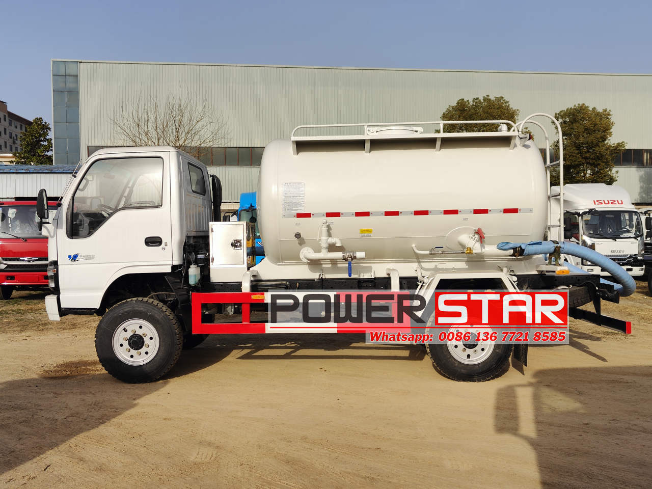 Philippines Isuzu 4 wheeler vacuum suction truck factory supplier