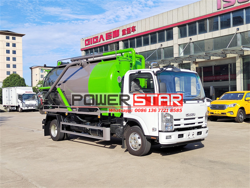 Isuzu sewage pump truck