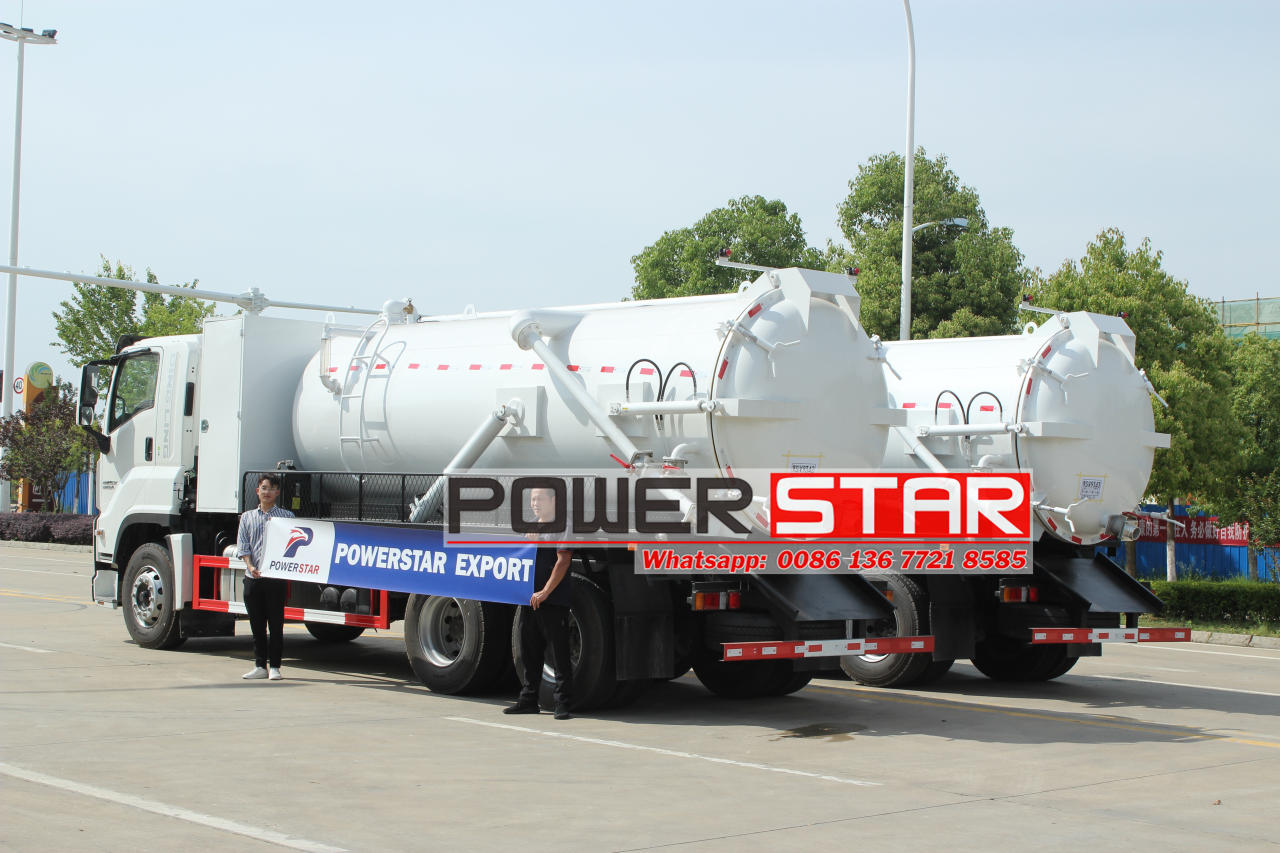 Isuzu GIGA Bobtail Vacuum Truck with Moro Pump PM110W product launch