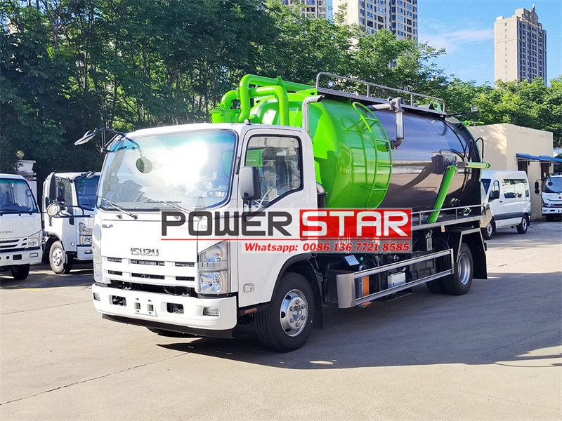 Isuzu sewage pump truck