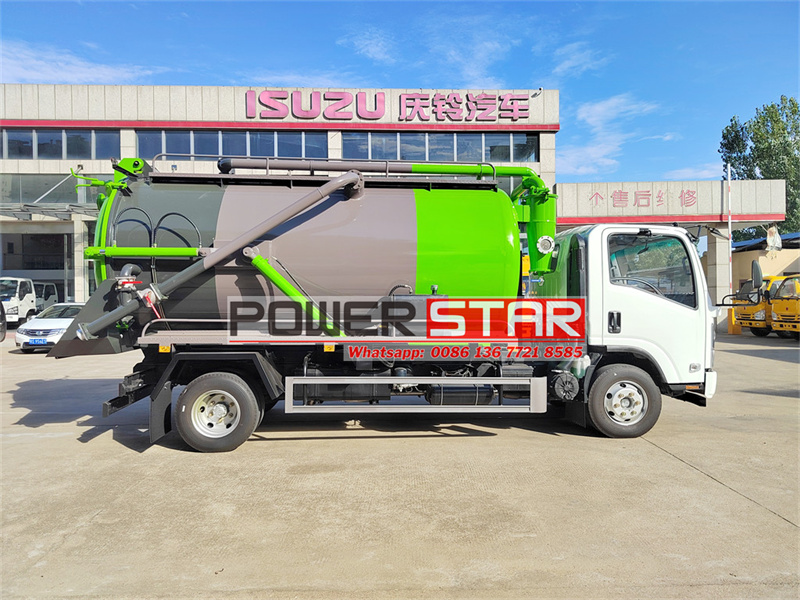 Isuzu sewage pump truck