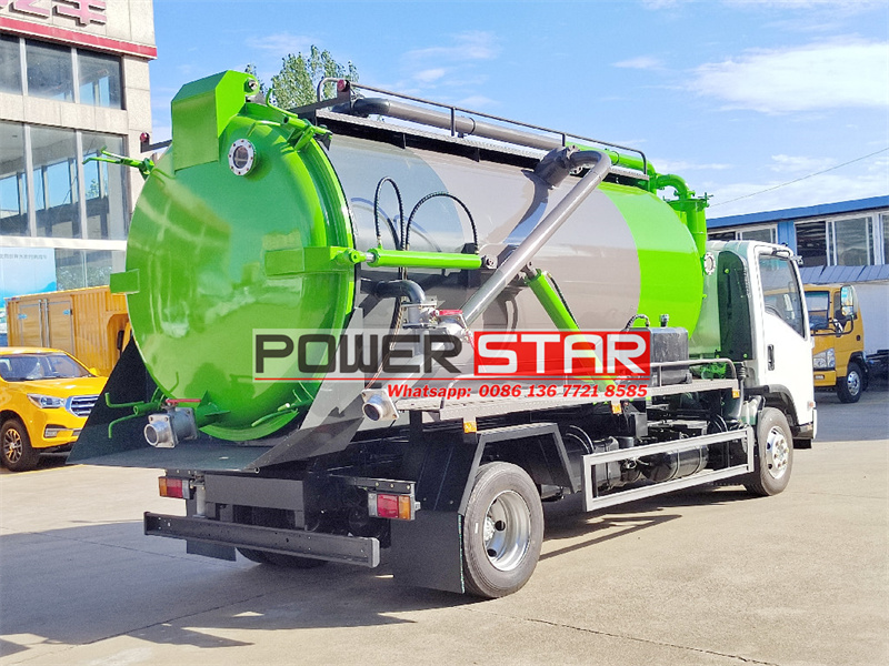 Isuzu sewage pump truck