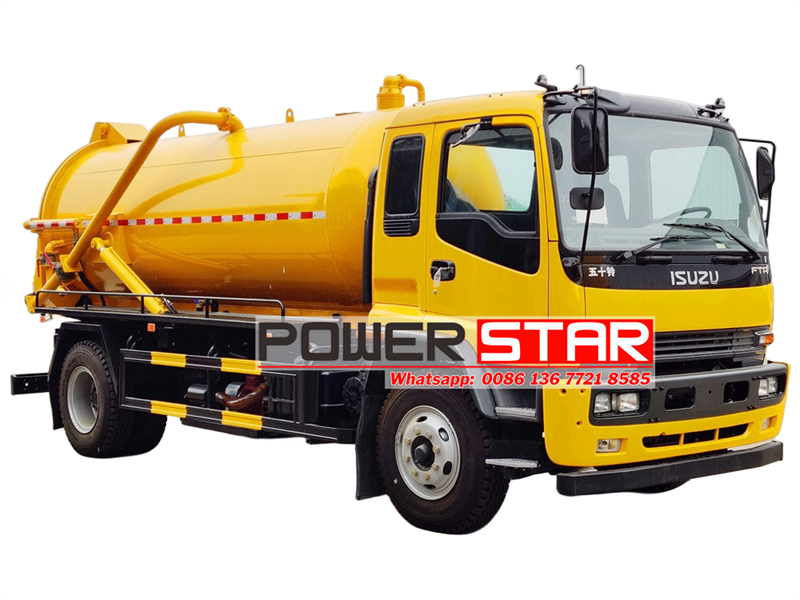 isuzu vacuum pump truck