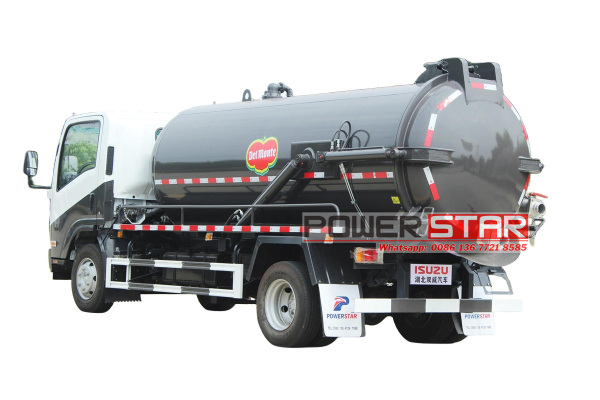 Isuzu NPR Septic Tank Pumper Trucks Moro Pump PM80