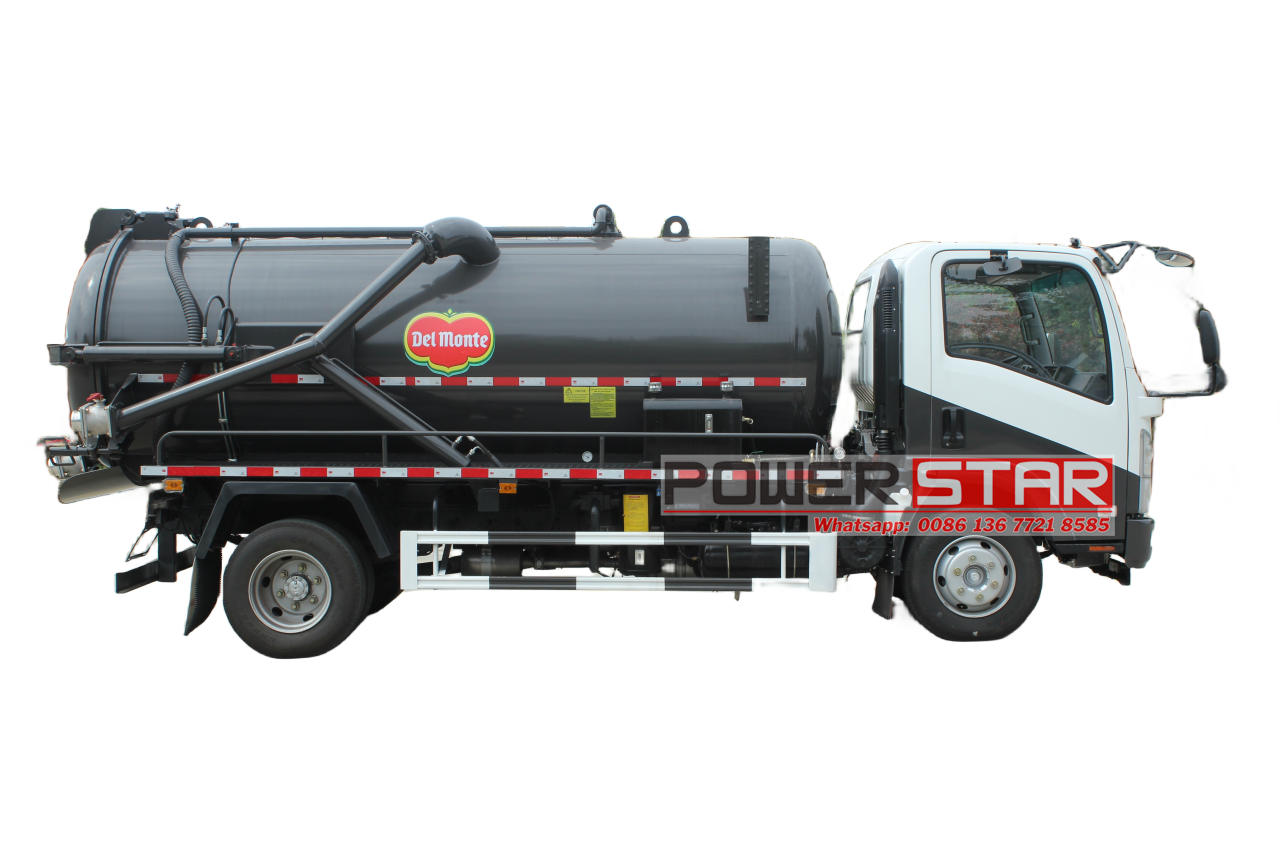Isuzu NPR Septic Tank Pumper Trucks Moro Pump PM80