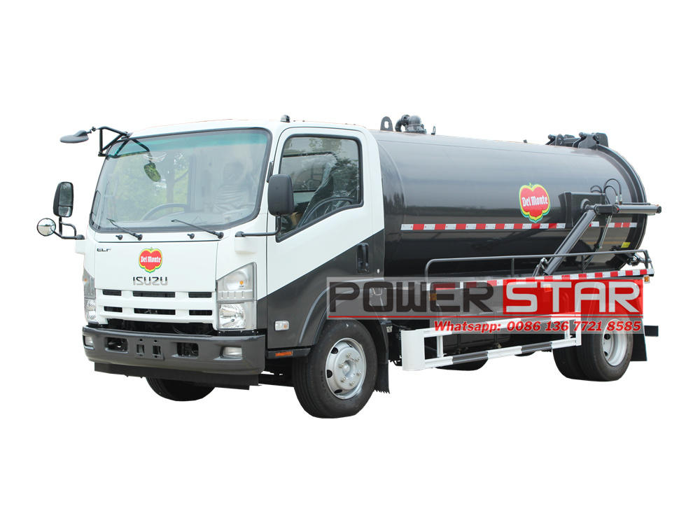 Isuzu NPR Septic Tank Pumper Trucks Moro Pump PM80