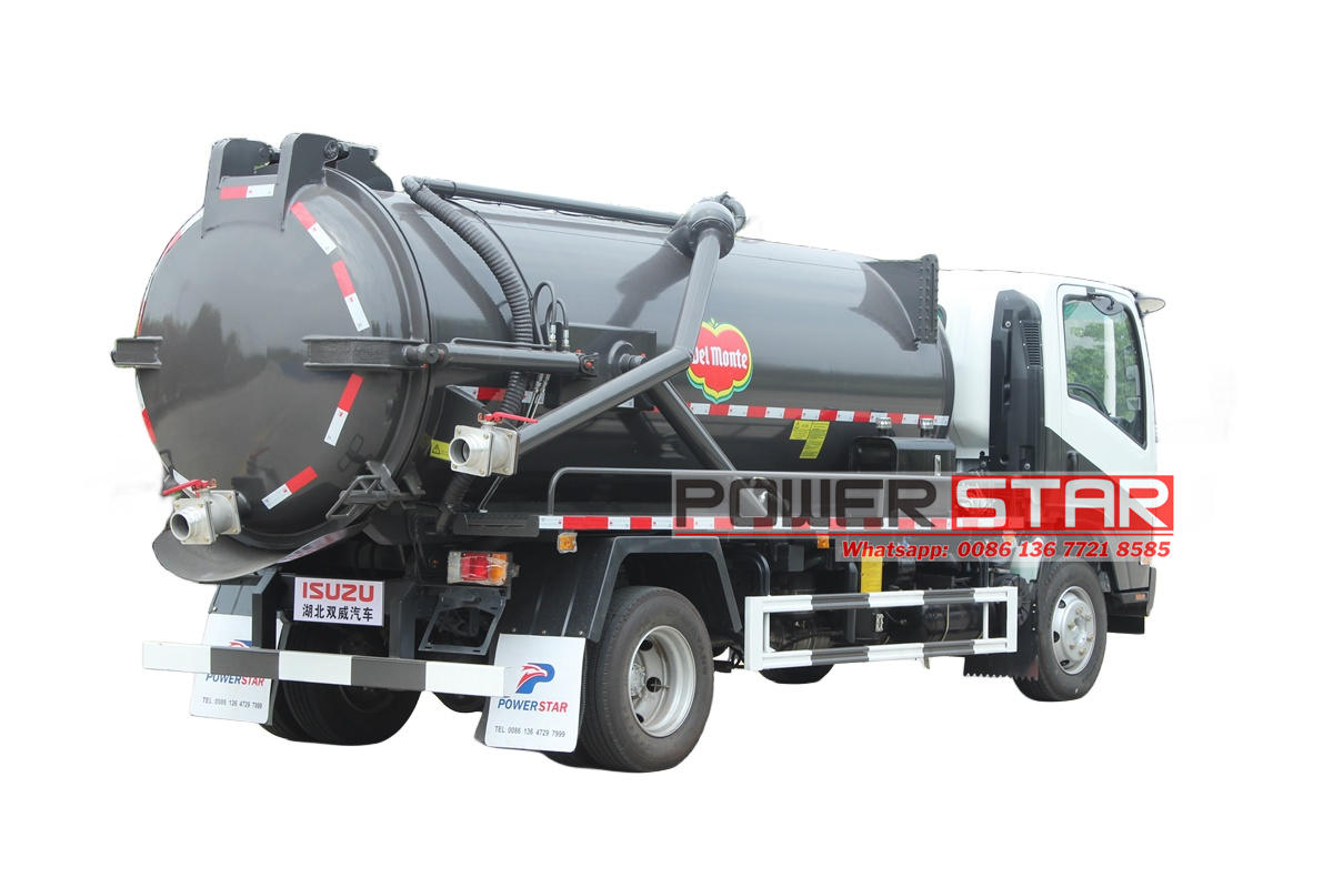 Isuzu NPR Septic Tank Pumper Trucks Moro Pump PM80