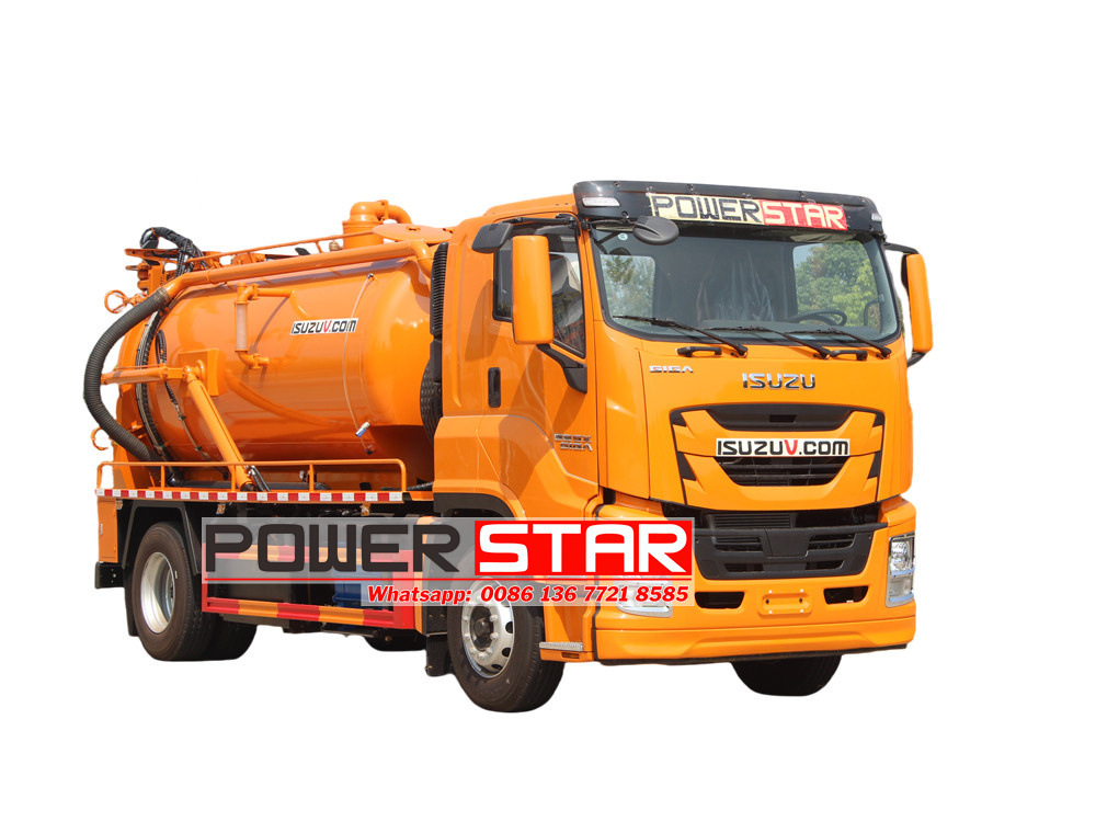 Isuzu sewage suction truck
