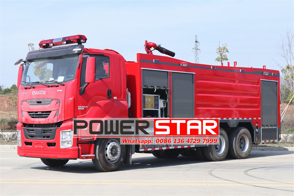 Isuzu GIGA rescue 6x4 water foam fire truck