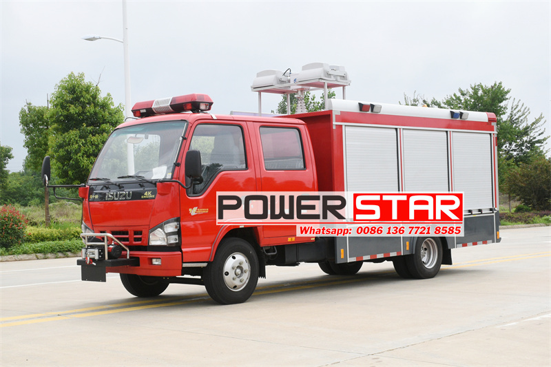 Isuzu equipment fire truck