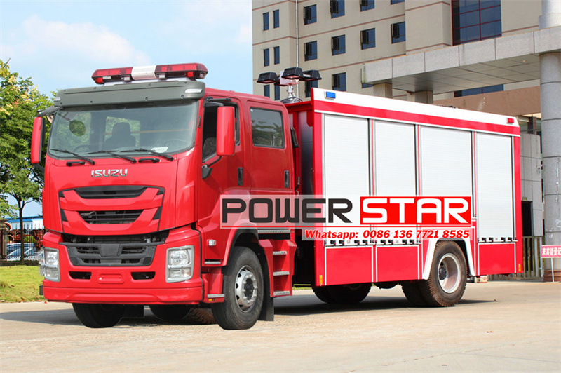 Isuzu lighting fire truck 